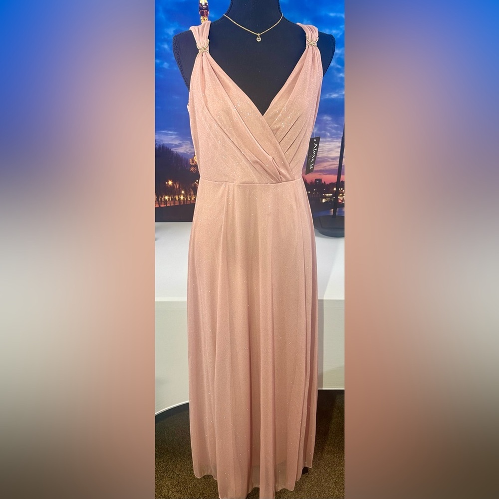 Alexa B Elegant Dusty Mauve Sleeveless Gown
